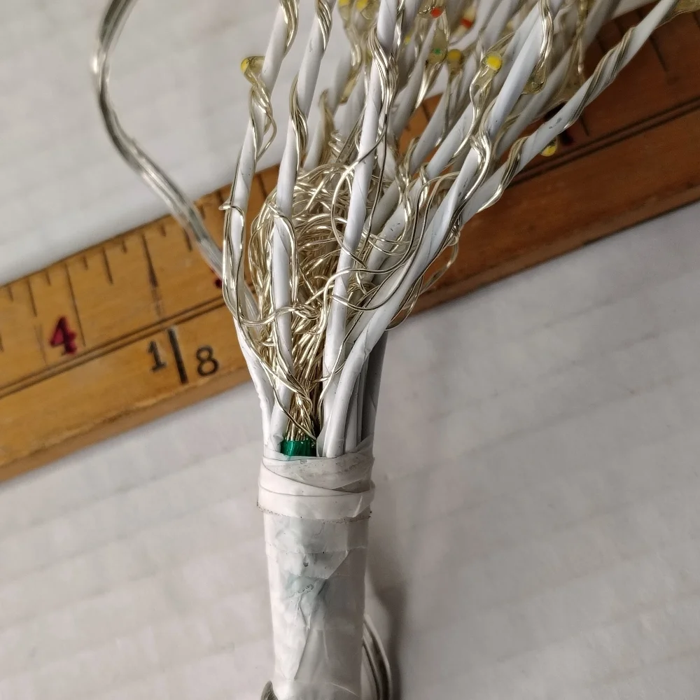 Mr. Christmas Starburst Pick Lights Set of 3 White And Multicolor Steady & Flash